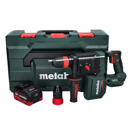 Metabo KH 18 LTX BL 28 Q Marteau perforateur sans fil 18 V 3 J SDS plus Brushless + 1x batterie 5,5 Ah + metaBOX - sans chargeur