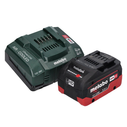 Metabo KH 18 LTX BL 28 Q Marteau perforateur sans fil 18 V 3 J SDS plus Brushless + 1x batterie 5,5 Ah + chargeur + metaBOX