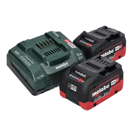 Metabo KH 18 LTX BL 28 Q Marteau perforateur sans fil 18 V 3 J SDS plus Brushless + 2x batterie 8,0 Ah + chargeur + metaBOX