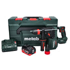 Metabo KH 18 LTX BL 28 Q Marteau perforateur sans fil 18 V 3 J SDS plus Brushless + 1x batterie 10,0 Ah + chargeur + metaBOX
