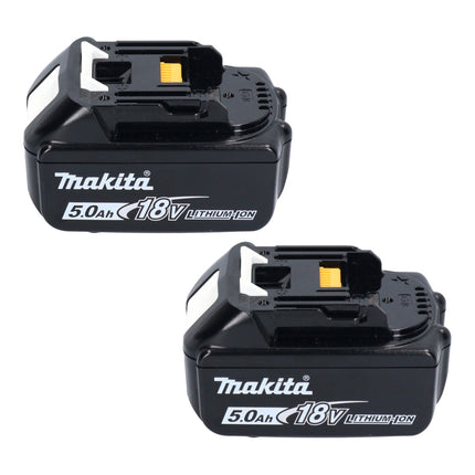 Makita Power Source Kit 18 V avec 2x BL 1850 B batterie 5,0 Ah + chargeur rapide DC 18 RC + Makpac ( 197624-2 )