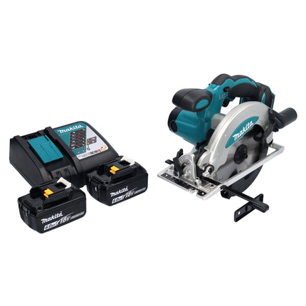Makita DSS 610 RG scie circulaire sans fil 18 V 165 mm + 2x batterie 6,0 Ah + chargeur