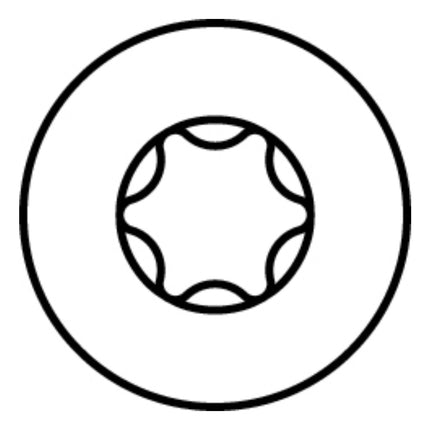 HECO MULTI MONTI plus F Vis 7,5 x 80 mm - Vis à béton- Tête fraisée - T-Drive - Zingué bleu - A2K - 100 pièces (2x 48515)