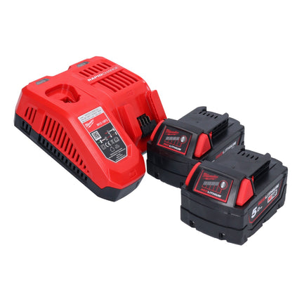 Milwaukee M18 BJS-502 Scie sauteuse sans fil 18 V + 2x batterie 5,0 Ah + chargeur