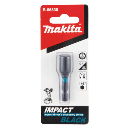 Makita B-66830 Clé à douille SW8 50 mm 1/4'' Impact Black