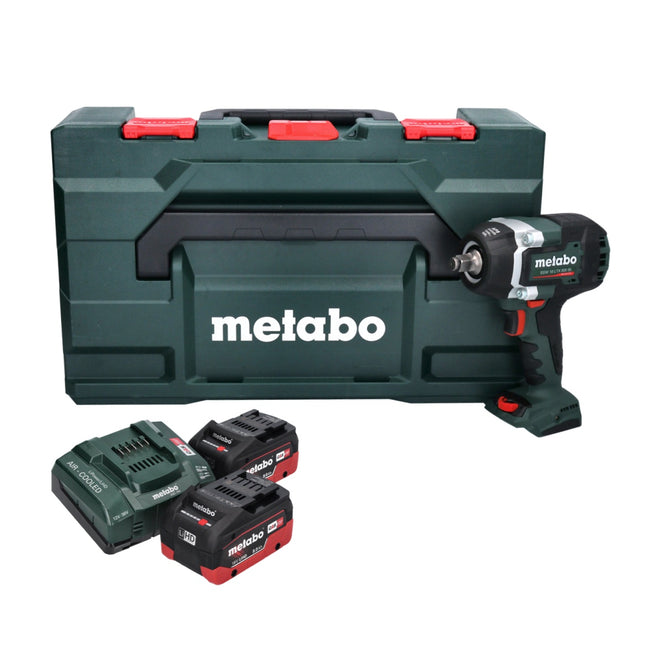 Metabo SSW 18 LTX 800 BL Visseuse à choc sans fil 18 V 800 Nm 1/2" Brushless + 2x batterie 8,0 Ah + chargeur + metaBOX