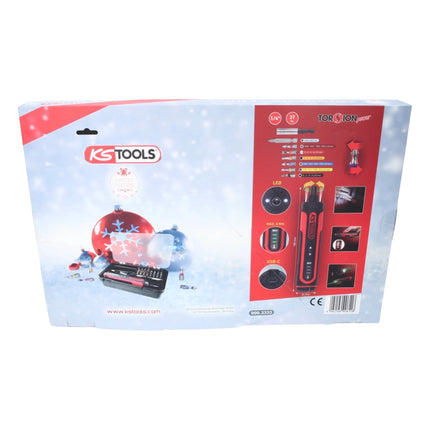 KS Tools Calendrier de l'Avent « De l'acier au lieu du chocolat » avec jeu de tournevis sans fil et jeu d'embouts de torsion 27 pièces (999.3333)
