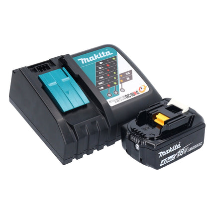 Makita DMR 055 RM1 Radio sans fil 18 V FM avec lanterne 360 Lampe de poche + 1x batterie 4,0 Ah + chargeur