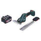 Metabo SGS 18 LTX Q Cisaille à gazon et à buissons sans fil 18 V + 1x batterie 4,0 Ah - sans chargeur