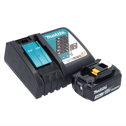 Makita DTD156RF1X1 Visseuse à percussion sans fil 155Nm 18V 1/4" + 1x Batterie 3,0Ah + Chargeur + Coffret + Set d'accessoires, 74 pcs.