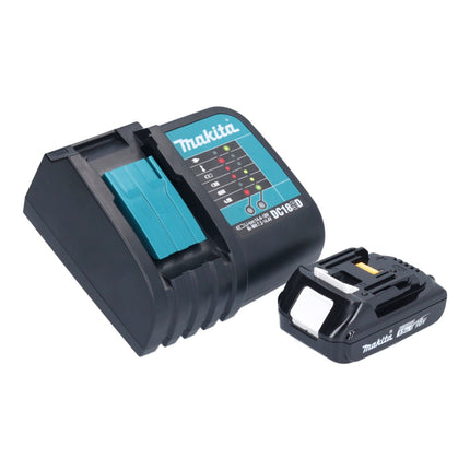 Makita DHP 453 SY1X1 perceuse à percussion sans fil 18 V 42 Nm + 1x batterie 1,5 Ah + chargeur + jeu d'accessoires 74 pièces + mallette