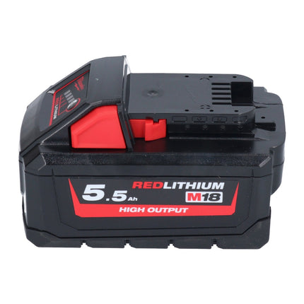 Milwaukee M18 HB 5,5 Batterie 18 V 5,5 Ah / 5500 mAh Li-Ion High Output ( 4932464712 ) avec indicateur de niveau de charge
