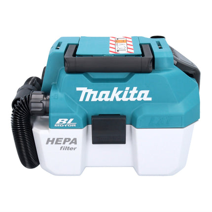 Makita DVC 750 LG1  7,5l Aspirateur Souffleur sans fil LXT 67mbar 7,5l 18V Brushless + 1x Batterie 6,0Ah - sans chargeur