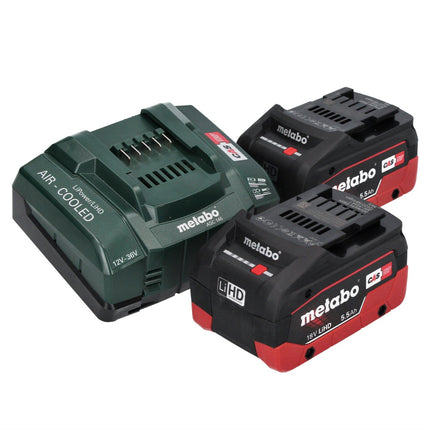 Metabo SSW 18 LT 300 BL Visseuse à choc sans fil 18 V 300 Nm Brushless + 2x batterie 5,5 Ah + chargeur + metaBOX