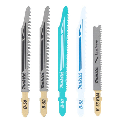 Makita DJV 180 Z Scie sauteuse sans fil 18 V + 5 pcs. jeu de lames de scie sauteuse - sans batterie, sans chargeur