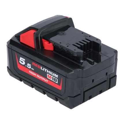 Milwaukee M18 HB 5,5 Kit batterie 2x 18 V 5,5 Ah / 5500 mAh Li-Ion High Output ( 2x 4932464712 ) avec indicateur de charge