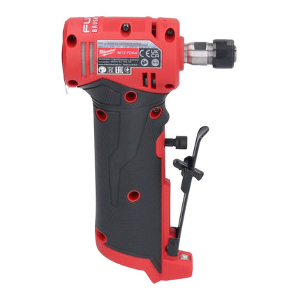Milwaukee M12 FDGA-401 Meuleuse droite inclinée 12 V 6 / 8 mm Brushless + 1x Batterie 4,0 Ah + Chargeur de batterie