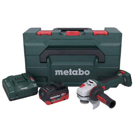 Metabo WB 18 LT BL 11-125 Quick Akku Winkelschleifer 18 V 125 mm Brushless + 1x Akku 10,0 Ah + Ladegerät + metaBOX - Toolbrothers