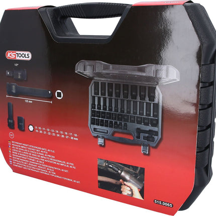 KS TOOLS 1/2' Jeu de douilles à chocs 6 pans, 40 pcs ( 515.0065 )