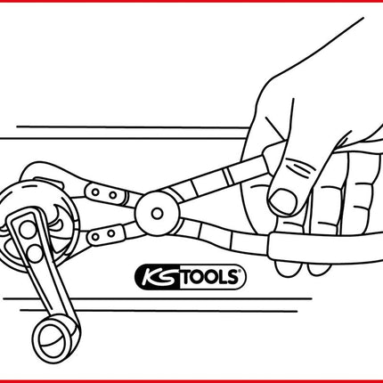 KS TOOLS Türfedern-Zange, 8-45mm ( 115.0994 ) - Toolbrothers