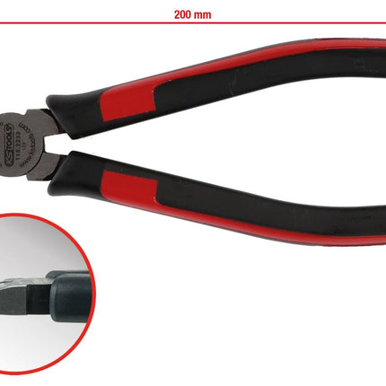 KS TOOLS SlimPOWER Diagonal-Seitenschneider, 200mm ( 115.2233 ) - Toolbrothers