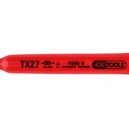 KS TOOLS Clé mâle Torx à poignée en T avec revêtement isolant, T20, 120 mm ( 117.2414 )