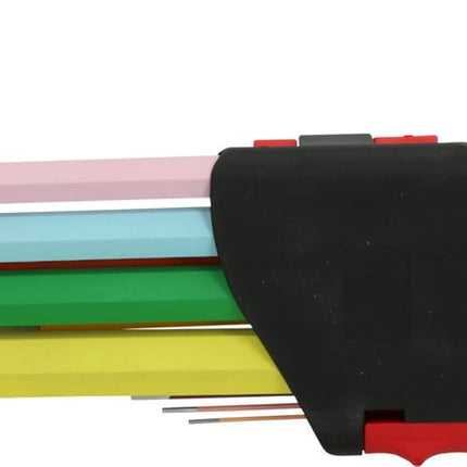 KS TOOLS Innensechskant-Winkelstiftschlüssel-Satz, extra lang, 14-tlg Zoll ( 151.4650 ) - Toolbrothers