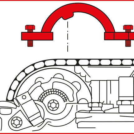 KS TOOLS Jeu d'outils de réglage moteur pour GM / Isuzu / Opel / Saab, 5 pcs ( 400.0700 )