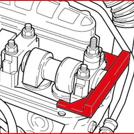 KS TOOLS Jeu d'outils de réglage moteur pour VAG, 5 pcs VW Crafter ( 400.0975 )