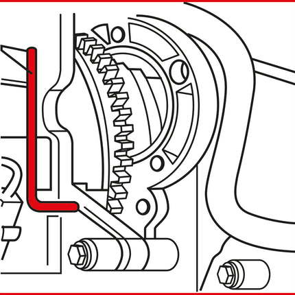 KS TOOLS Jeu d'outils de réglage moteur pour Ford / Land Rover / PSA / Volvo, 6 pcs ( 400.1625 )