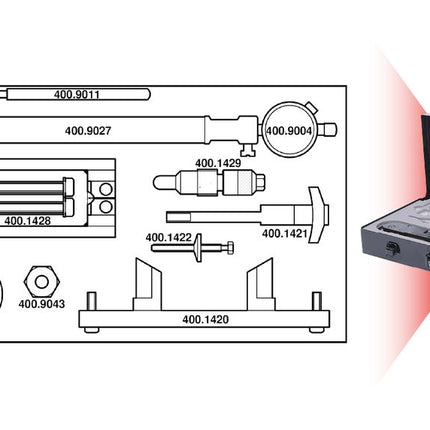 KS TOOLS Jeu d'outils de réglage moteur pour VAG, 23 pcs ( 400.2300 )