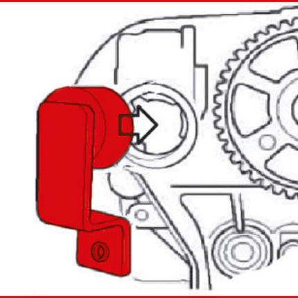 KS TOOLS Jeu d'outils de réglage moteur pour Chrysler, 2 pcs ( 400.4025 )