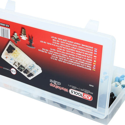 KS TOOLS Befestigungs-Clip-Satz für Audi, 160-tlg ( 420.0000 ) - Toolbrothers
