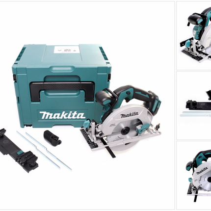 Makita DHS 680 ZJ Scie circulaire sans fil 18 V 165 mm Brushless + Adaptateur + Makpac - sans batterie, sans chargeur