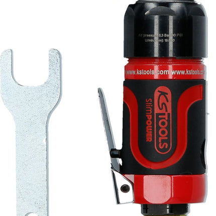 KS TOOLS SlimPOWER Mini-Druckluft-Schleifmaschine für kleine Pads, 19000 U/min ( 515.5570 ) - Toolbrothers