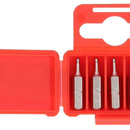 KS TOOLS 1/4" Bit Innensechskant, 25mm, Kugelkopf, 2mm, 5er Pack ( 911.8396 ) - Toolbrothers