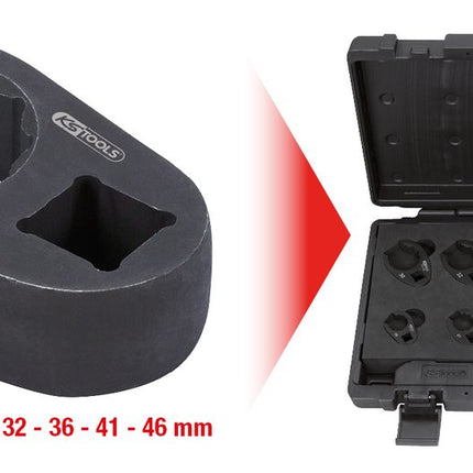 KS TOOLS Coffret de douilles à tuyauter, 10 pcs, 19-46 mm ( 913.1300 )
