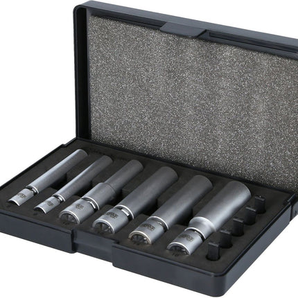 KS TOOLS 1/4" + 3/8" Spezial-Glüh- und Zündkerzen-Stecknuss-Satz mit Gelenk, 11-tlg ( 500.7325 ) - Toolbrothers