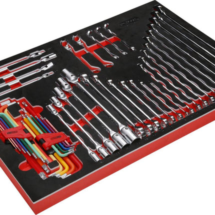KS TOOLS Jeu de clés à molette dans insert en mousse, 49 pcs ( 811.0049 )