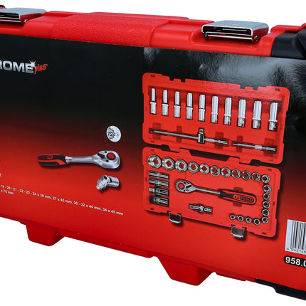 KS TOOLS 1/2' CHROMEplus Coffret de douilles, 39 pcs ( 958.0639 )
