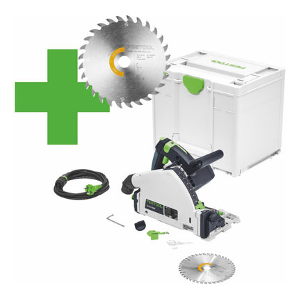 Festool TS 55 F-Plus Master Edition Scie plongeante 1200 W 160 mm ( 577843 ) + lame + Systainer