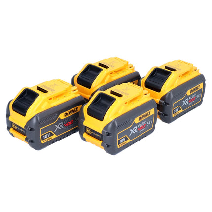 DeWalt 4x DCB 548 batterie 18 V / 54 V max. 12 Ah / 12000 mAh Li-Ion XR FLEXVOLT - avec indicateur de niveau de charge