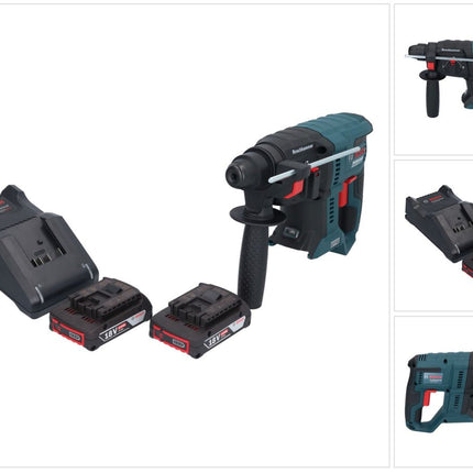 Bosch GBH 18V-21 Marteau perforateur sans fil professionnel 18 V 2.0 J SDS plus Brushless + 2x 2.0 Ah batterie + kit chargeur
