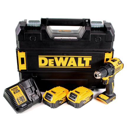 DeWalt DCD 708 P2T Perceuse-visseuse sans fil 18 V Li-Ion Brushless en boîte TSTAK + 2 x 5,0 Ah batterie + chargeur