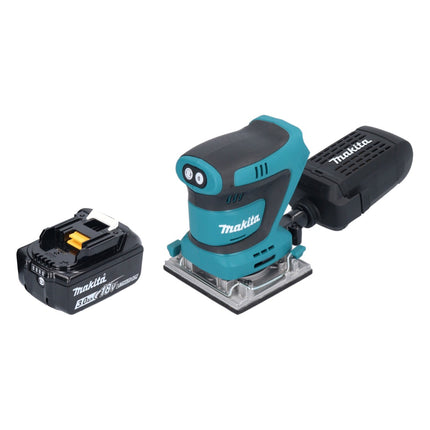 Makita DBO 484 F1 Ponceuse vibrante sans fil 18 V 112 x 102 mm + 1x batterie 3,0 Ah - sans chargeur