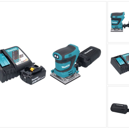 Makita DBO 484 RG1 Ponceuse vibrante sans fil 18 V 112 x 102 mm + 1x batterie 6,0 Ah + chargeur