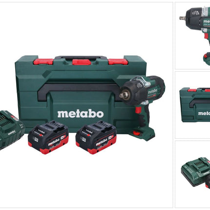 Metabo SSW 18 LTX 1450 BL Visseuse à choc sans fil 18 V 1450 Nm ( 602401660 ) Brushless + 2x batterie 5,5 Ah + chargeur + metaBOX