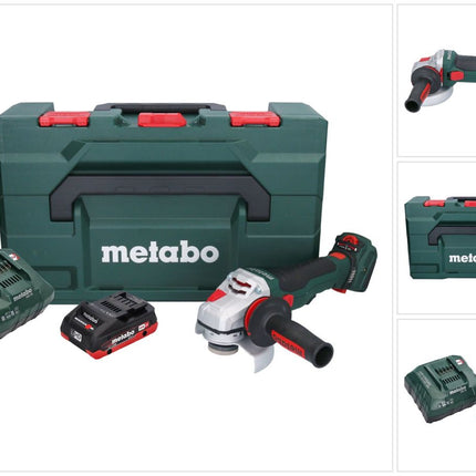 Metabo WVB 18 LTX BL 15-125 Quick Meuleuse d'angle sans fil 18 V 125 mm Brushless + 1x batterie 4,0 Ah + chargeur + metaBOX