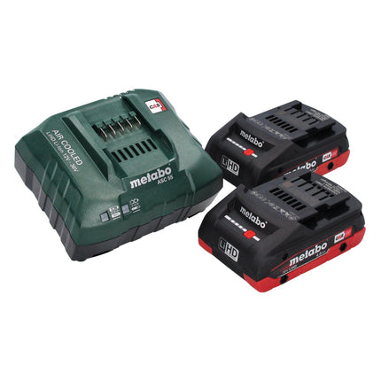 Metabo WVB 18 LTX BL 15-125 Quick Meuleuse d'angle sans fil 18 V 125 mm Brushless + 2x batterie 4,0 Ah + chargeur + metaBOX