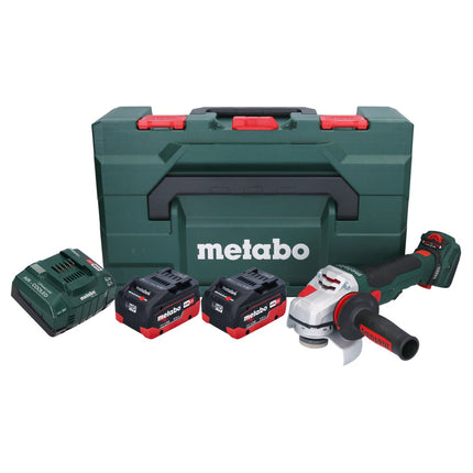 Metabo WVB 18 LTX BL 15-125 Quick Meuleuse d'angle sans fil 18 V 125 mm ( 601731660 ) Brushless + 2x batterie 5,5 Ah + chargeur + metaBOX